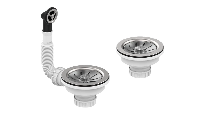 Basket Waste Set HelixPRO 1½B/2B W/Wo/Ovf rnd- BASKET WASTE SET HELIXPRO 1 2 1/2 B/2